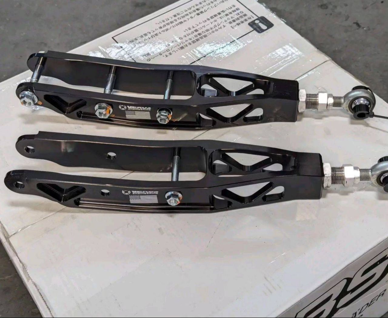 Verus Engineering Spherical Rear Lower Control Arms - Anodized Black