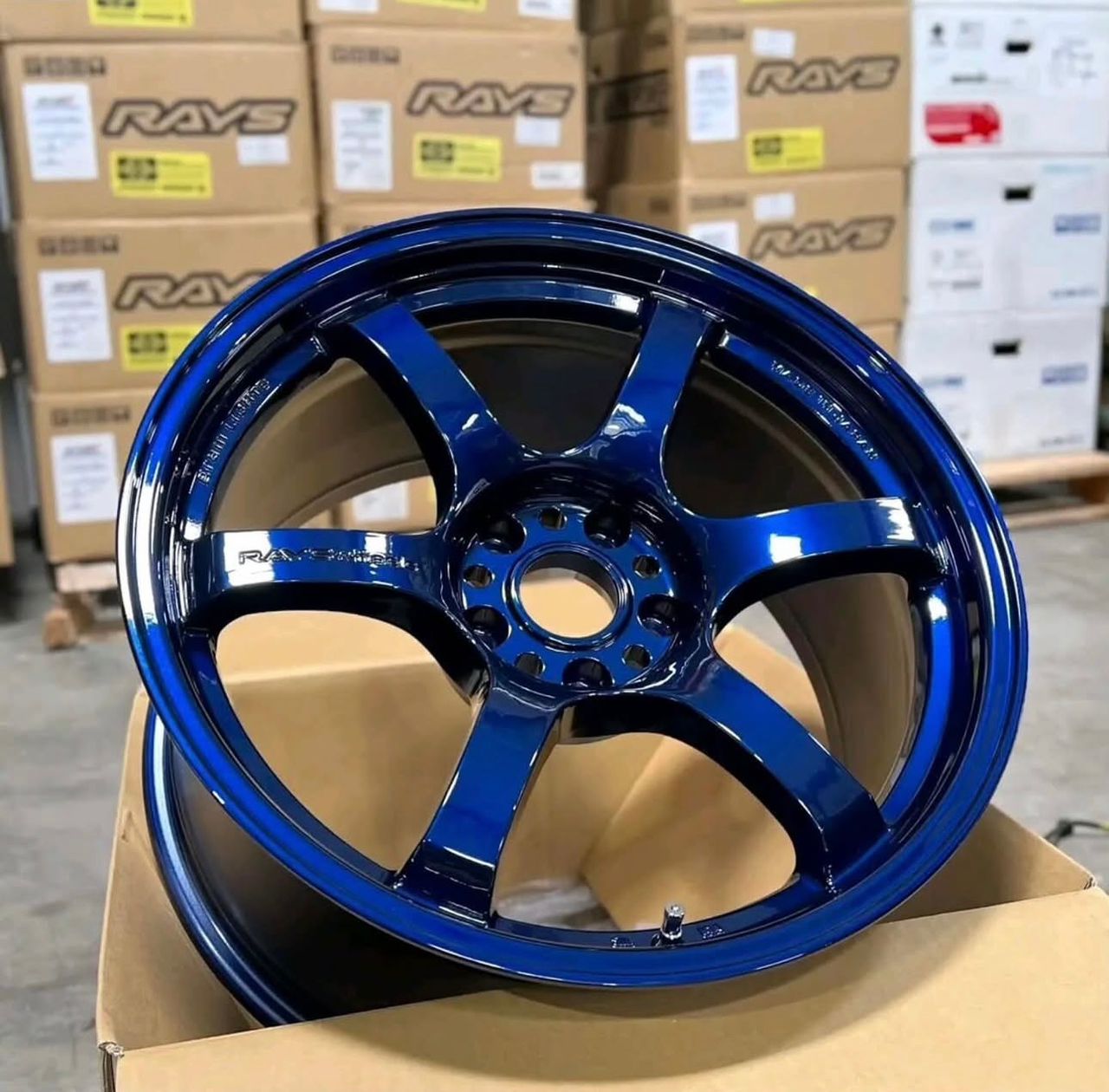 Gram Lights 57DR 17x9 +38 5x100 - Eternal Blue Pearl Wheels (Set of 4)